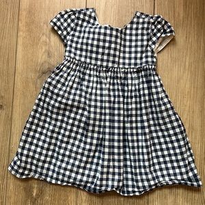 Gymboree navy gingham dress, 2T